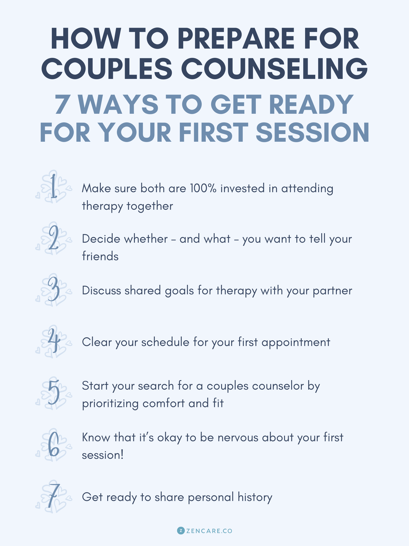 How To Prepare For Couples Counseling 7 Ways To Get Ready For Your First Session