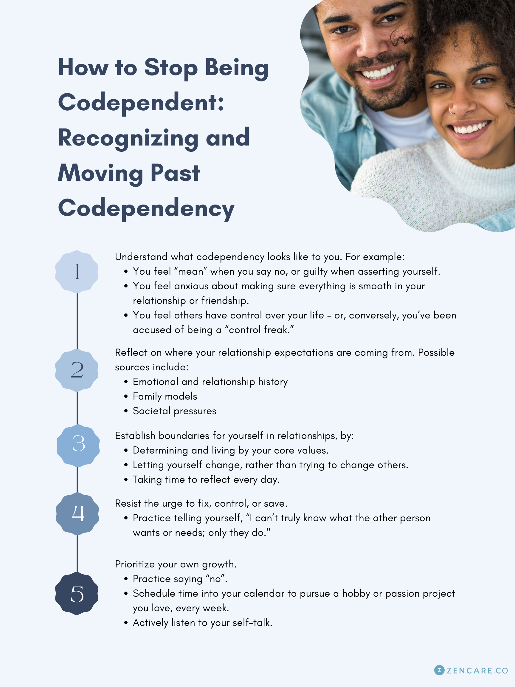 How to Stop Being Codependent: Recognizing and Moving Past Codependency Guide by Zencare