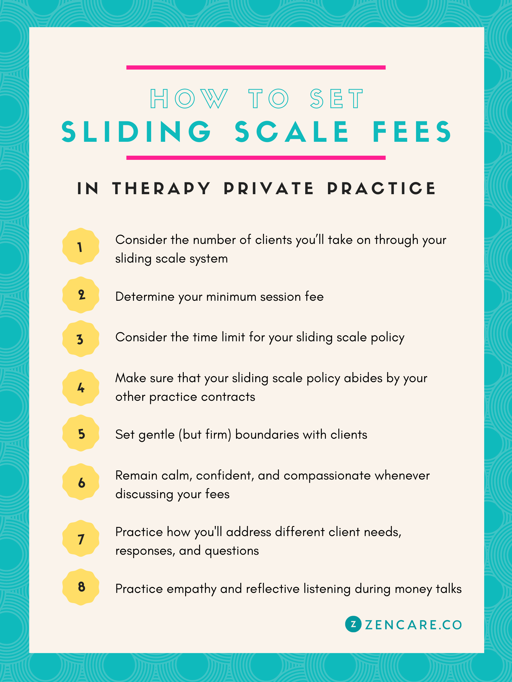 Sliding Scale Charts For Counseling