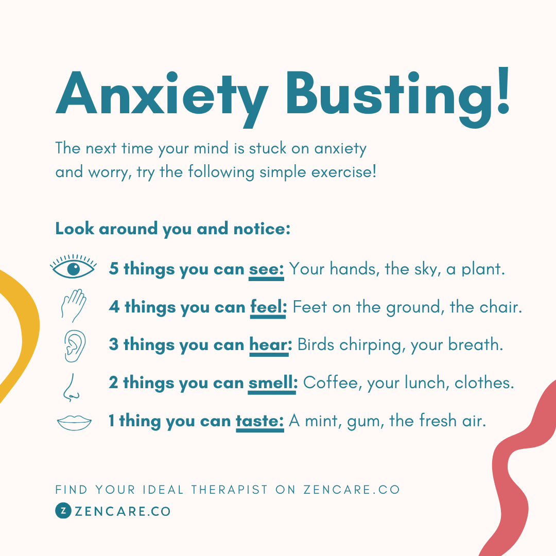 Anxiety relief exercises