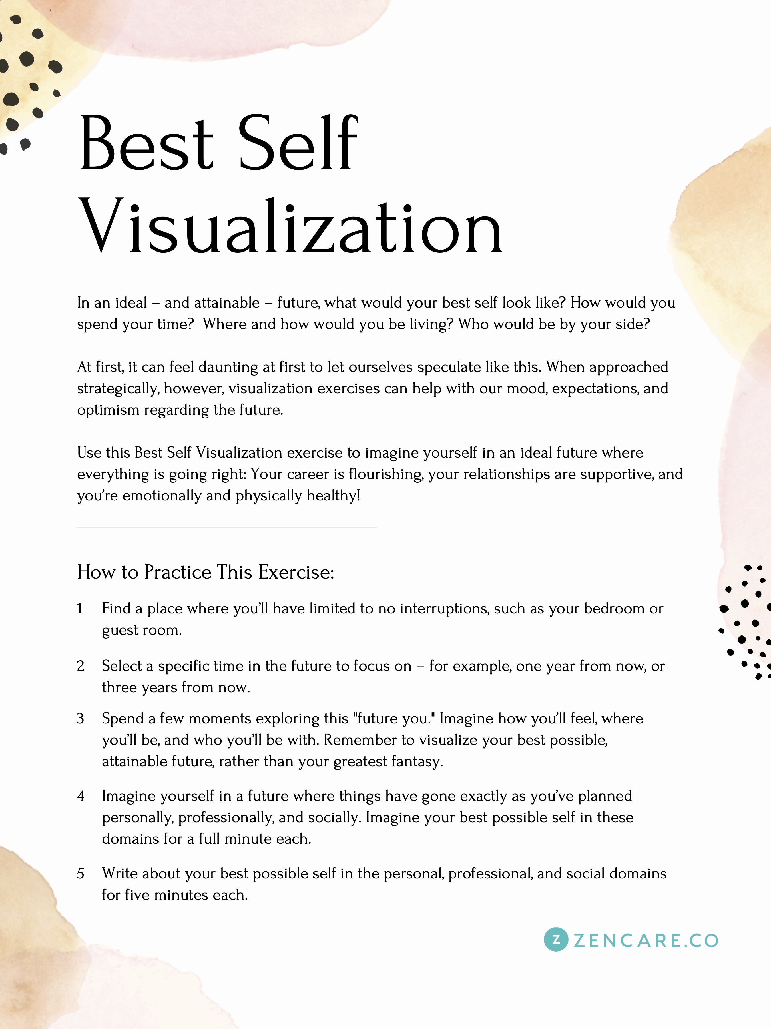 How To Visualize Your Best Possible Self - Zencare Blog